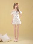 ホワイト モデル：咲希　身長：164cm　着用サイズ：Sサイズ