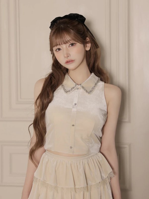 アイボリー　モデル：まみ　身長：161cm　着用サイズ：Sサイズ