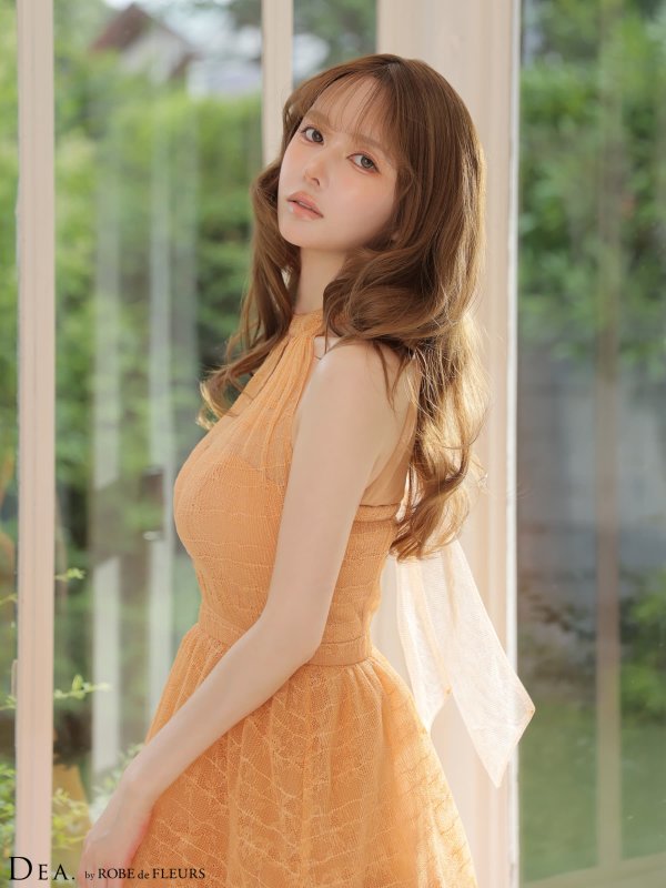 オレンジ モデル：ゆめ　身長：160cm　着用サイズ：Sサイズ