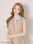ベージュ　モデル：しおん　身長：158cm　着用サイズ：Sサイズ