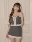 グレー　モデル：まみ　身長：161cm　着用サイズ：Sサイズ