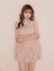 ピンクベージュ　モデル：いおり　身長：161cm　着用サイズ：Sサイズ