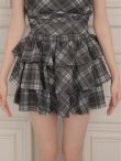 画像10: 【予約商品/10月上旬発送予定】XSサイズあり【ROBE de FLEURS/ローブドフルール】チェック/ ベアトップ/ フリル/ ティアード/ フレア/ セットアップ/ ミニドレス/ キャバドレス[OF08] (10)