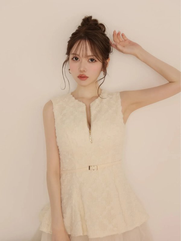 アイボリー　モデル：ゆめ　身長：160cm　着用サイズ：Sサイズ