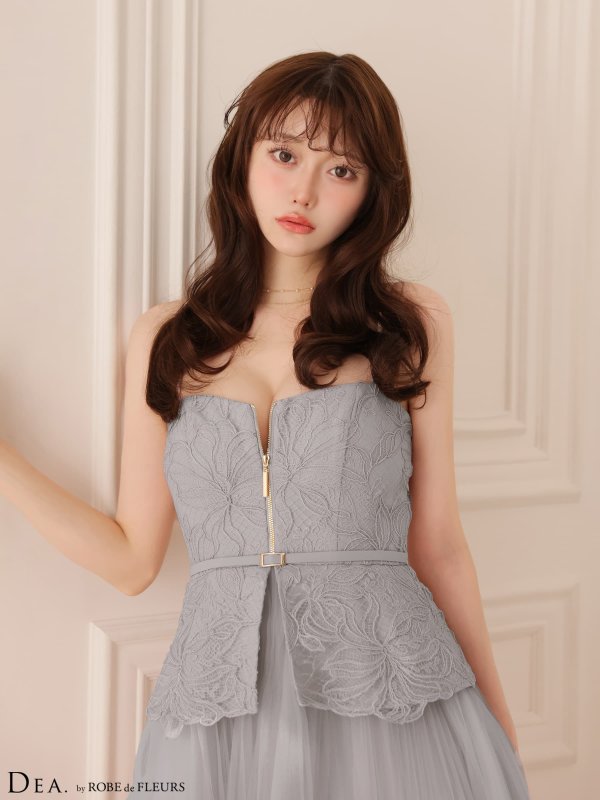 グレー　モデル：羽澄まり　身長：158cm　着用サイズ：Sサイズ