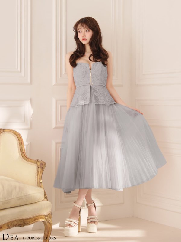 グレー　モデル：羽澄まり　身長：158cm　着用サイズ：Sサイズ