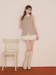ベージュ　モデル：いおり　身長：161cm　着用サイズ：Sサイズ