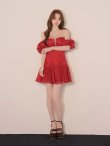 レッド　モデル：ももか　身長：156cm　着用サイズ：Sサイズ