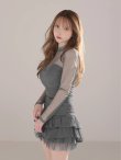 グレー　モデル：ゆめ　身長：160cm　着用サイズ：Sサイズ