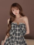 グレー　モデル：まみ　身長：161cm　着用サイズ：Sサイズ