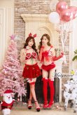 画像4: 【即日発送】【クリスマスコスプレ5点セット】【Malymoon/マリームーン】セクシーサンタクロース【フリーサイズ/1カラー】[YMT] (4)