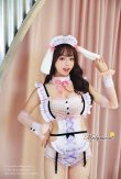 画像5: 【即日発送】たれ耳うさメイド《ハロウィンコスプレ8点セット》【Dreamy Doll/ドリーミードール】【フリーサイズ/2カラー】[HC02] (5)