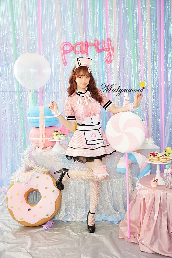 画像14: 【即日発送】ジッパーナースコスプレ【マリームーン】【ハロウィンコスプレ7点セット】【フリーサイズ/2カラー】[YMT] (14)