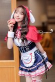 画像2: 【即日発送】うさ耳赤ずきん【マリームーン】【ハロウィンコスプレ6点セット】【フリーサイズ/1カラー】[YMT] (2)