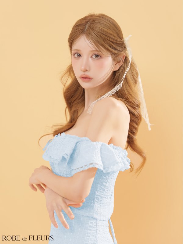 ブルー　モデル：まりん　身長：164cm　着用サイズ：Sサイズ