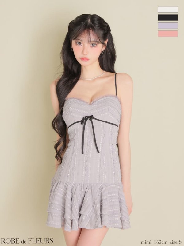 グレー　モデル：みみ　身長：162cm　着用サイズ：Sサイズ
