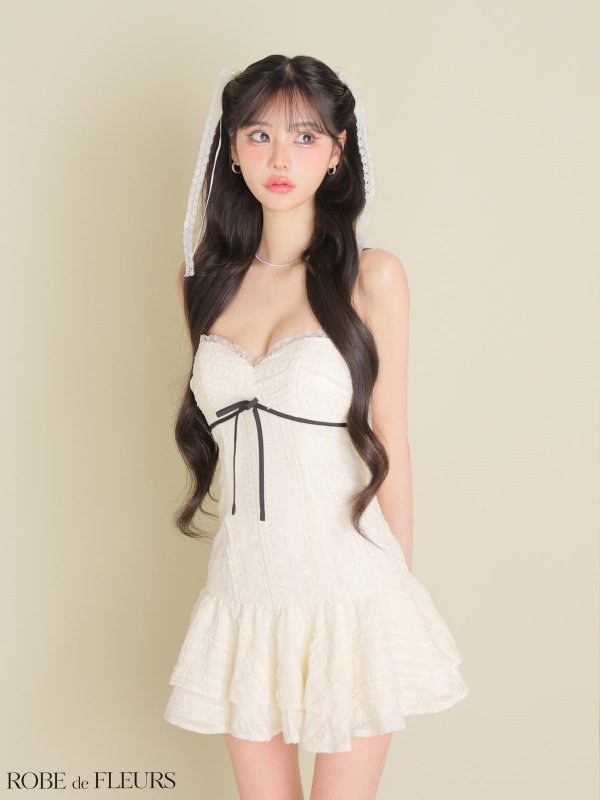 アイボリー　モデル：みみ　身長：162cm　着用サイズ：Sサイズ