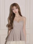 ベージュxアイボリー　モデル：るり　身長：165cm　着用サイズ：Sサイズ