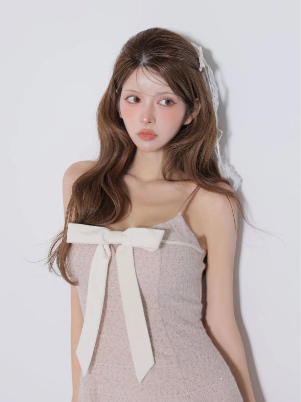 ピンクベージュ　モデル：まりん　身長：164cm　着用サイズ：Sサイズ
