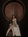 ベージュ　モデル：れみれみ　身長：163cm　着用サイズ：Sサイズ