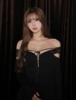 ブラック　モデル：るりぴ　身長165cm　着用サイズ：Sサイズ