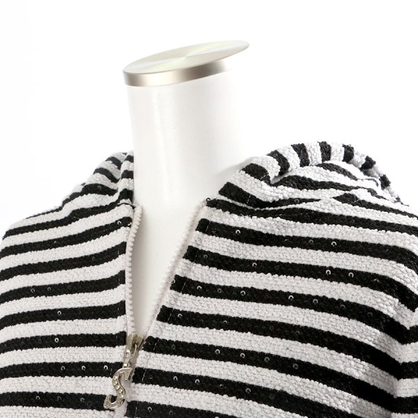 画像8: 【小物SALE】【ルームウェア：セットアップ】モールボーダージップジャージ/スウェット/部屋着/パジャマ [HC02] (8)