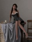 グレー　モデル：れみれみ　身長：163cm　着用サイズ：Sサイズ