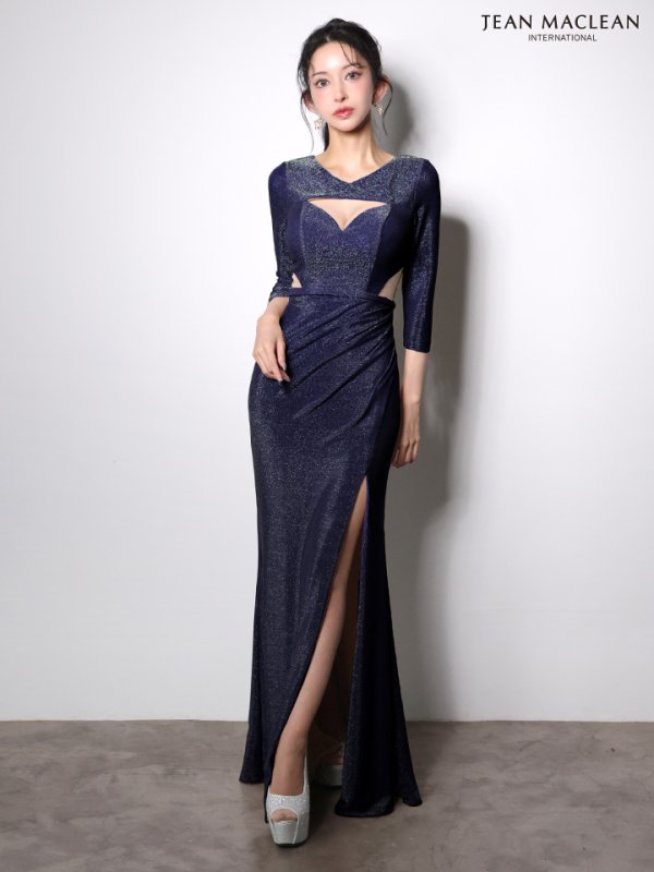 パープルネイビー　モデル：まおちゃる　身長：158cm　着用サイズ：Mサイズ