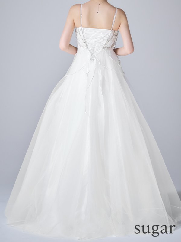 ホワイト　モデル：ゆめ　身長：160cm　着用サイズ：Sサイズ