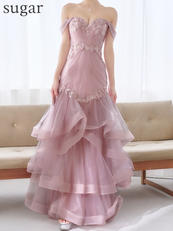 ピンクベージュ　モデル：るりぴ　身長：165cm　着用サイズ：Sサイズ