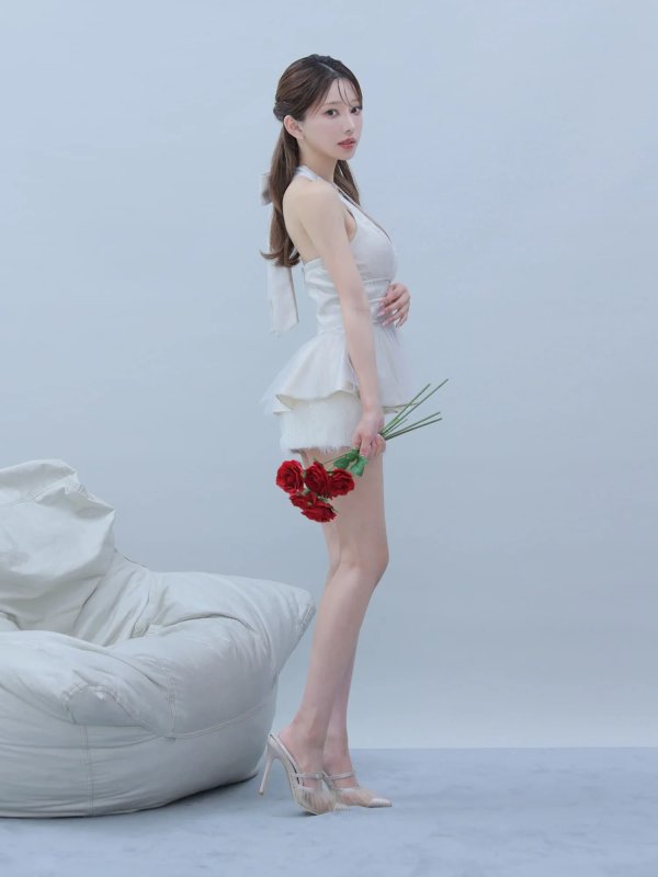 アイボリー　モデル：はな　身長：159cm　着用サイズ：Sサイズ