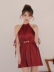 ワインレッド　モデル：はな　身長：159cm　着用サイズ：Sサイズ