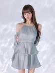 ブルー　モデル：りり　身長：165cm　着用サイズ：Sサイズ
