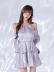 ブルーグレー　モデル：りり　身長：165cm　着用サイズ：Sサイズ