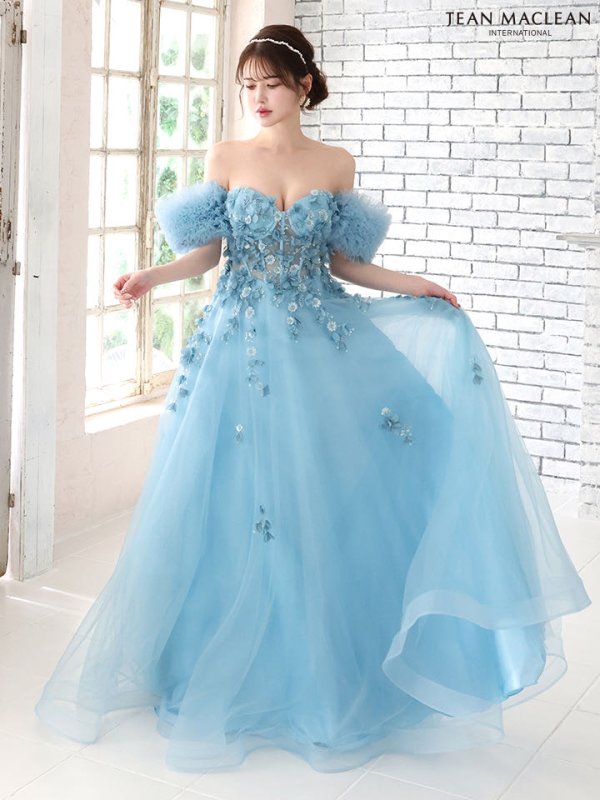 ブルー モデル:ゆめ 身長:160cm:Mサイズ