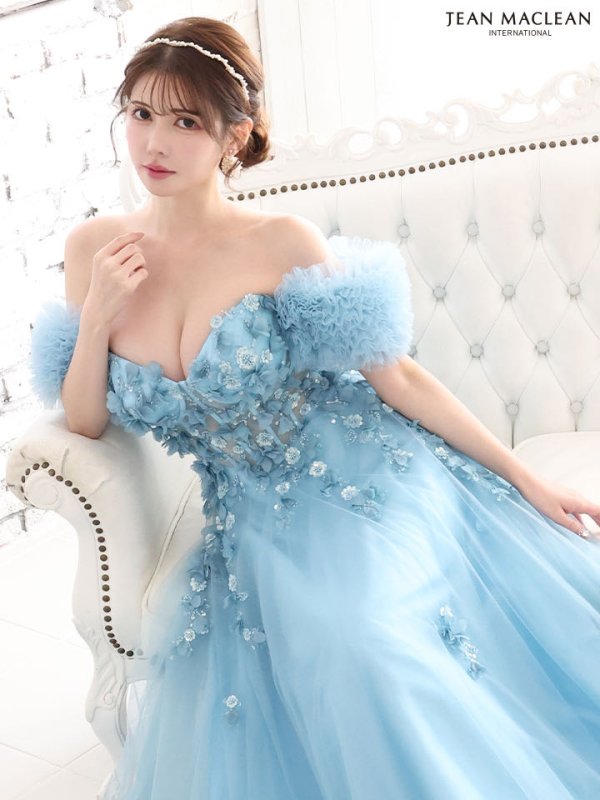 ブルー モデル:ゆめ 身長:160cm:Mサイズ