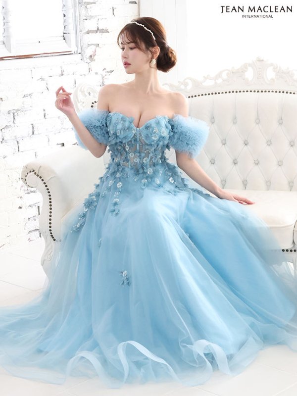 ブルー モデル:ゆめ 身長:160cm:Mサイズ