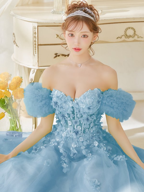 ブルー モデル:明日花キララ 身長:162cm:Sサイズ