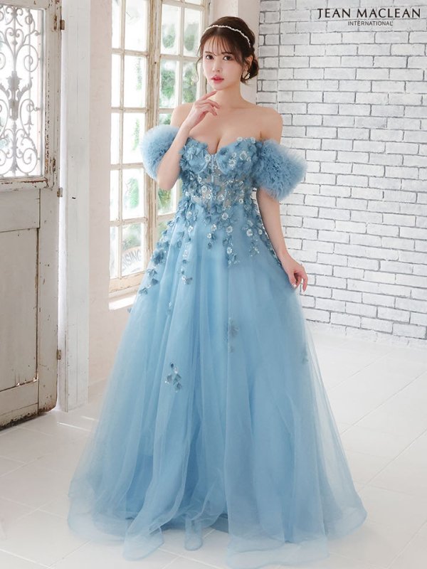 ブルー モデル:ゆめ 身長:160cm:Mサイズ