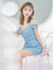 スカイブルー モデル：如月れい　身長：156cm　着用サイズ：Sサイズ
