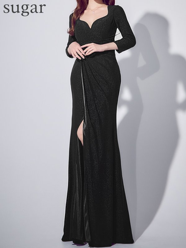 ブラック モデル：ゆめ　身長：160cm　着用サイズ：Mサイズ