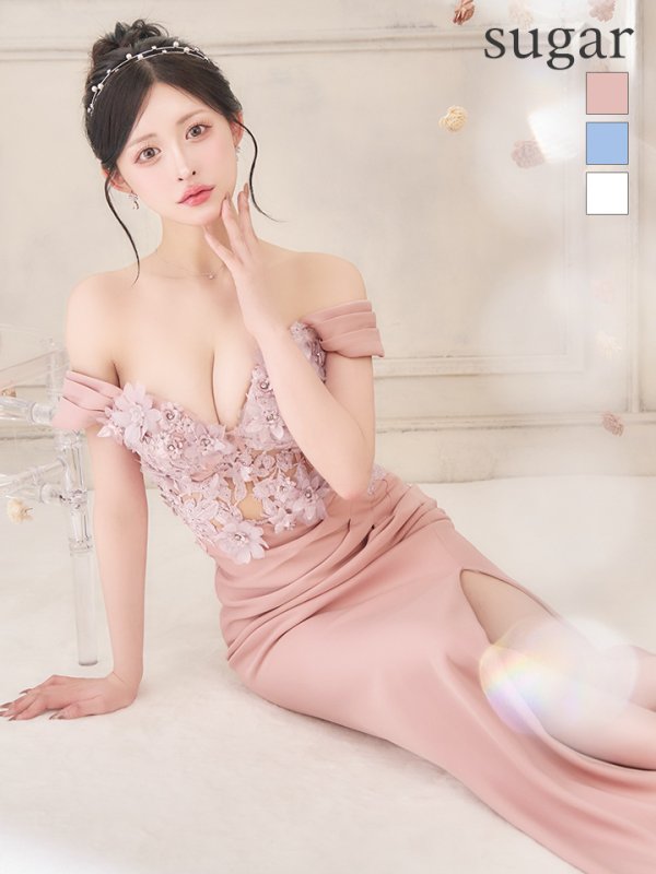ピンク モデル：かるあ　身長：156cm　着用サイズ：Mサイズ