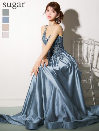 ロングドレス：ブルー(青)｜キャバドレス・ミニドレス通販は