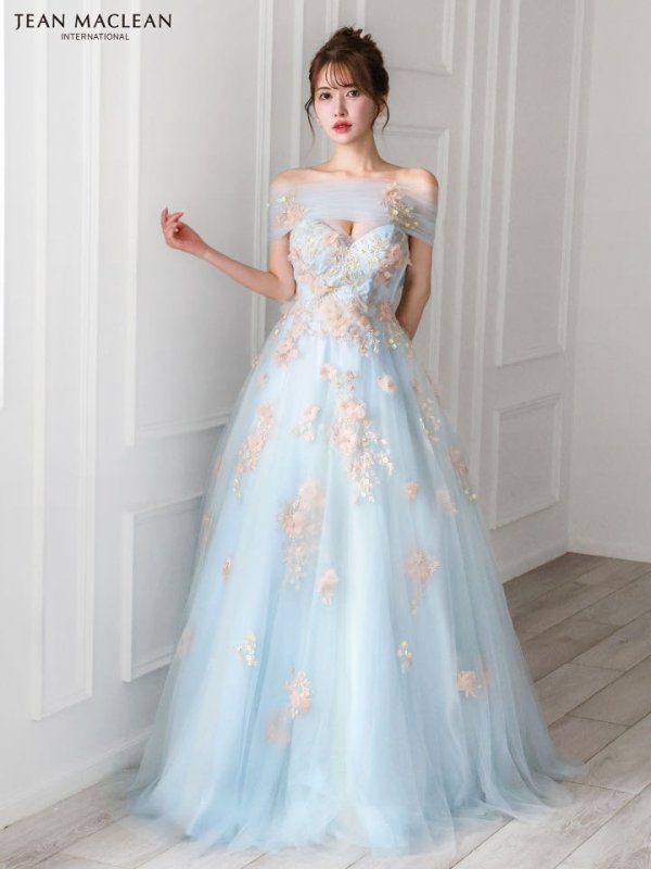 ブルー モデル：ゆめ　身長：160cm　着用サイズ：Mサイズ