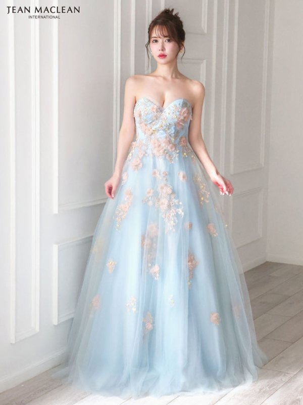 ブルー モデル：ゆめ　身長：160cm　着用サイズ：Mサイズ