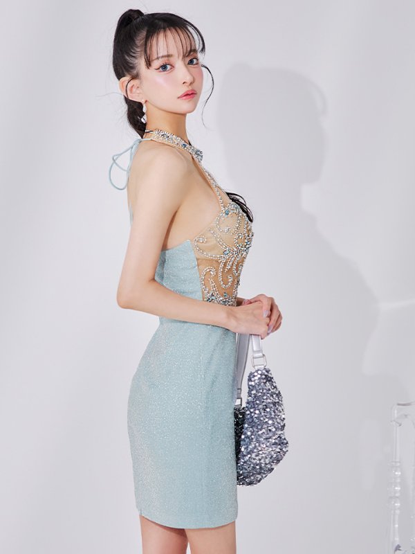 シルバーブルー モデル：まおちゃる　身長：158cm　着用サイズ：Sサイズ