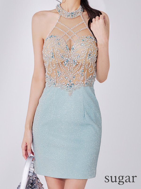 シルバーブルー モデル：まおちゃる　身長：158cm　着用サイズ：Sサイズ