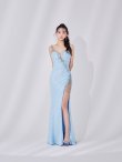 ブルー　モデル：まおちゃる　身長：158cm　着用サイズ：Mサイズ