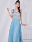 スカイブルー　モデル：まおちゃる　身長：158cm　着用サイズ：Sサイズ