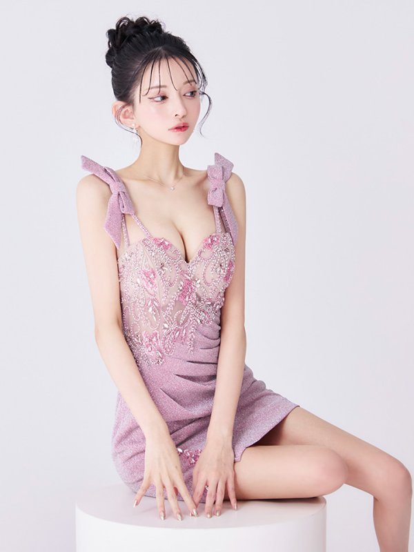 シェルピンク モデル:まおちゃる 身長:158cm 着用サイズ:Sサイズ